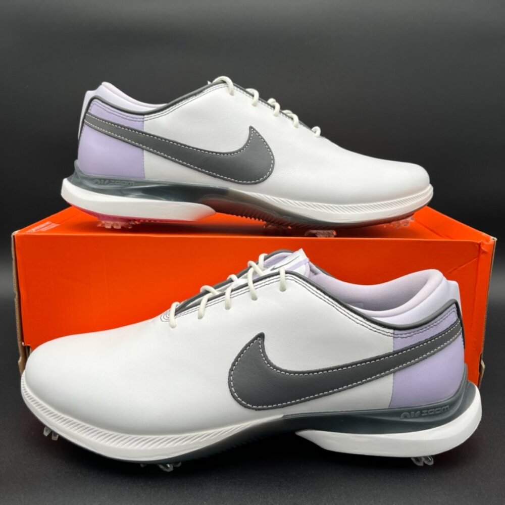 Nike Air Zoom Victory Tour 2 Golf Shoes White Purple DJ6569-105 Men Size 11.5